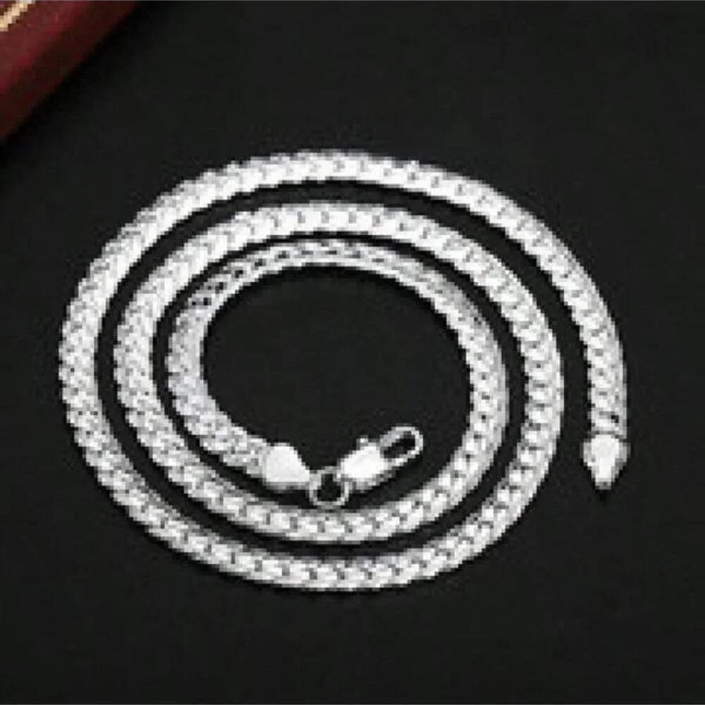 925 Sterling SIlver Chain Necklace - Picture 2 of 3